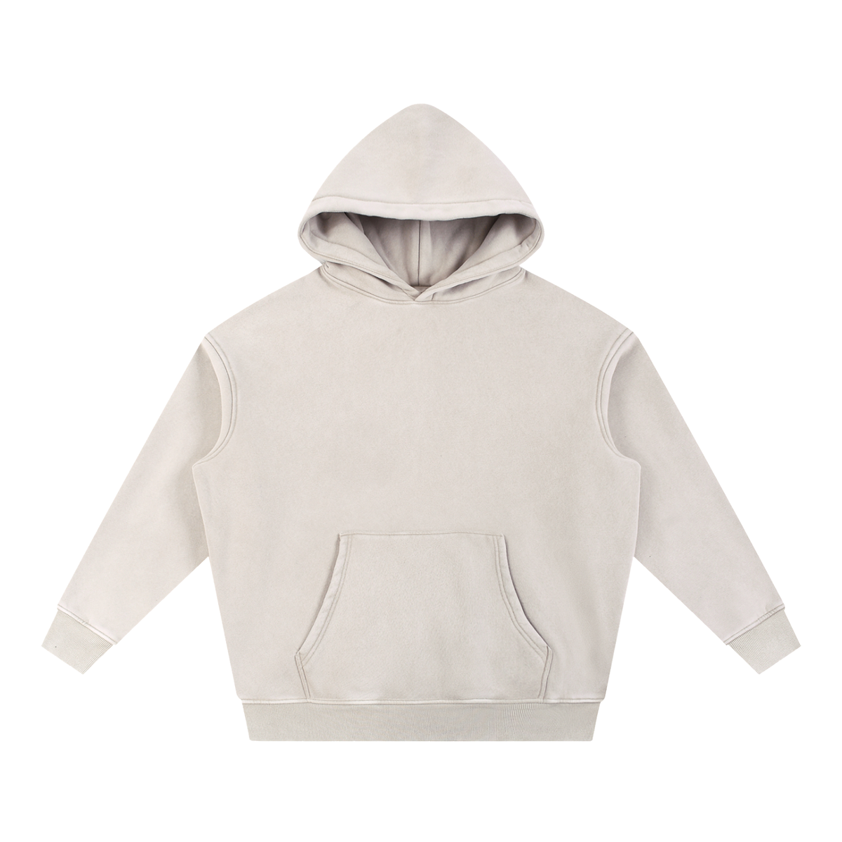 Snow Wash Fleece Oversize Hoodie