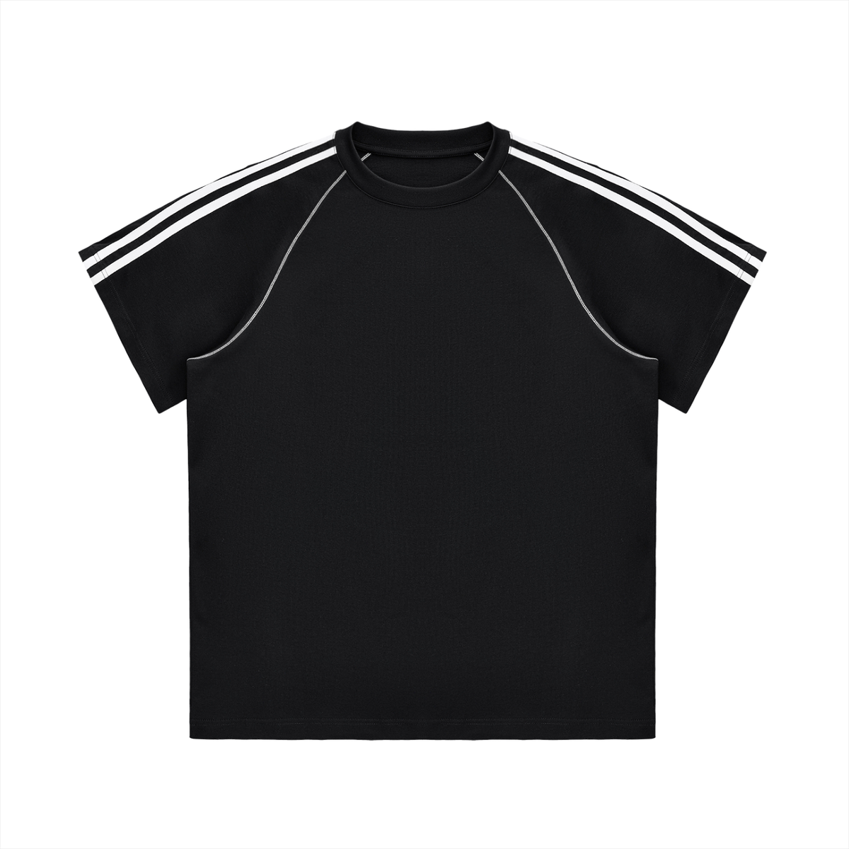 Men's Striped Contrast Stitch T-Shirt