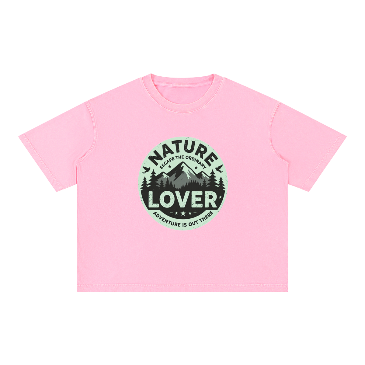Mineral Wash Boxy Cotton T-Shirt