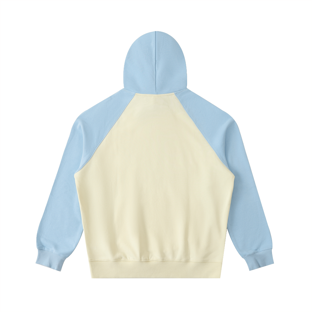 Men's Color-Block Raglan Sleeve Hoodie