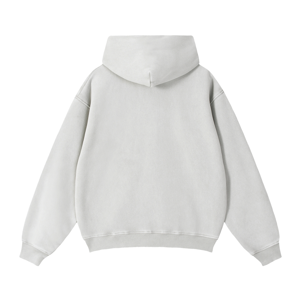 Men's Zip-Through Boxy Fleece Hoodie