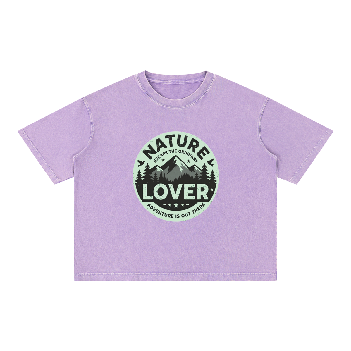 Mineral Wash Boxy Cotton T-Shirt