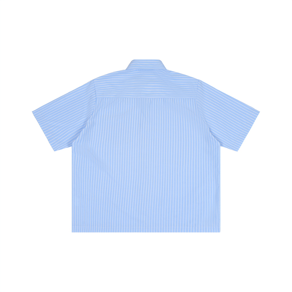 Men's Striped Boxy Short Sleeve Shirt