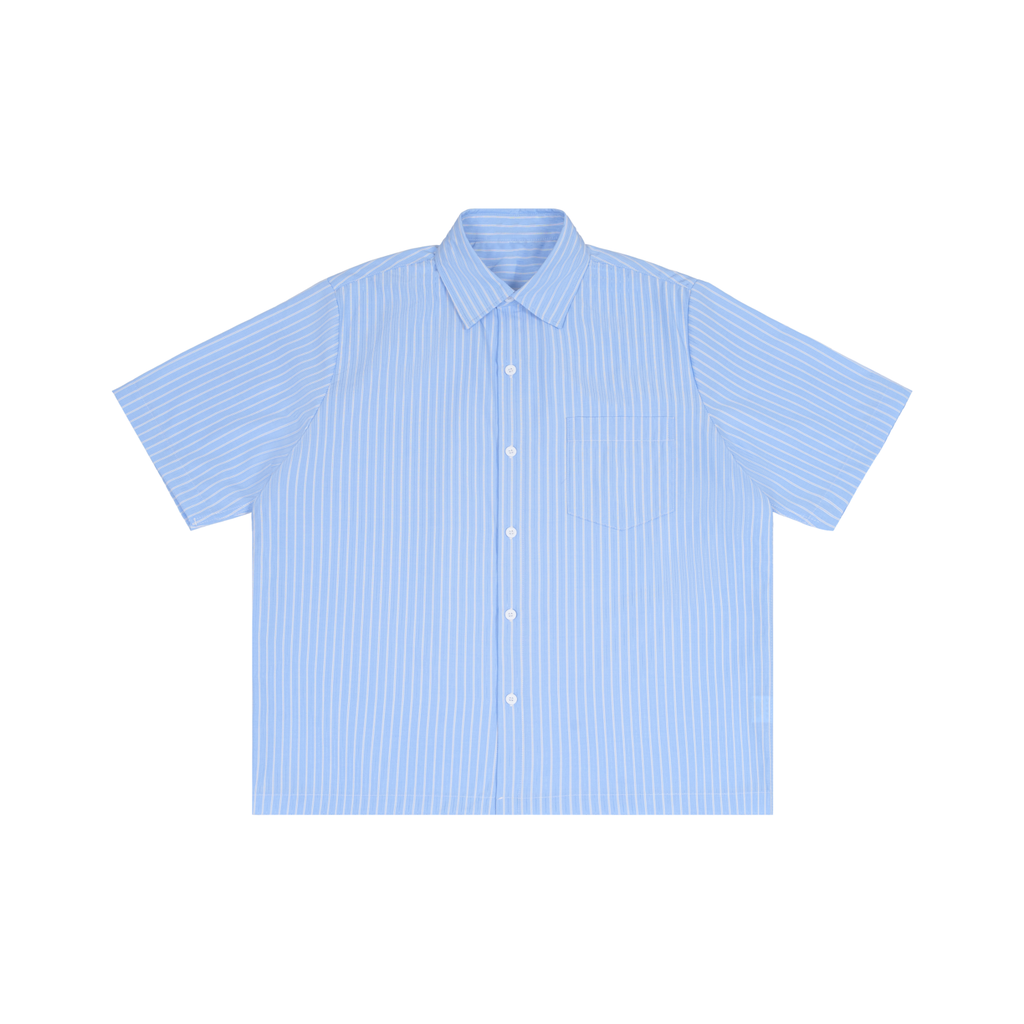 Men's Striped Boxy Short Sleeve Shirt