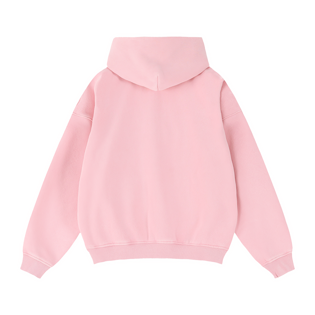 Men's Zip-Through Boxy Fleece Hoodie
