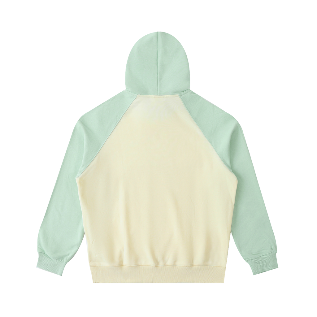 Men's Color-Block Raglan Sleeve Hoodie
