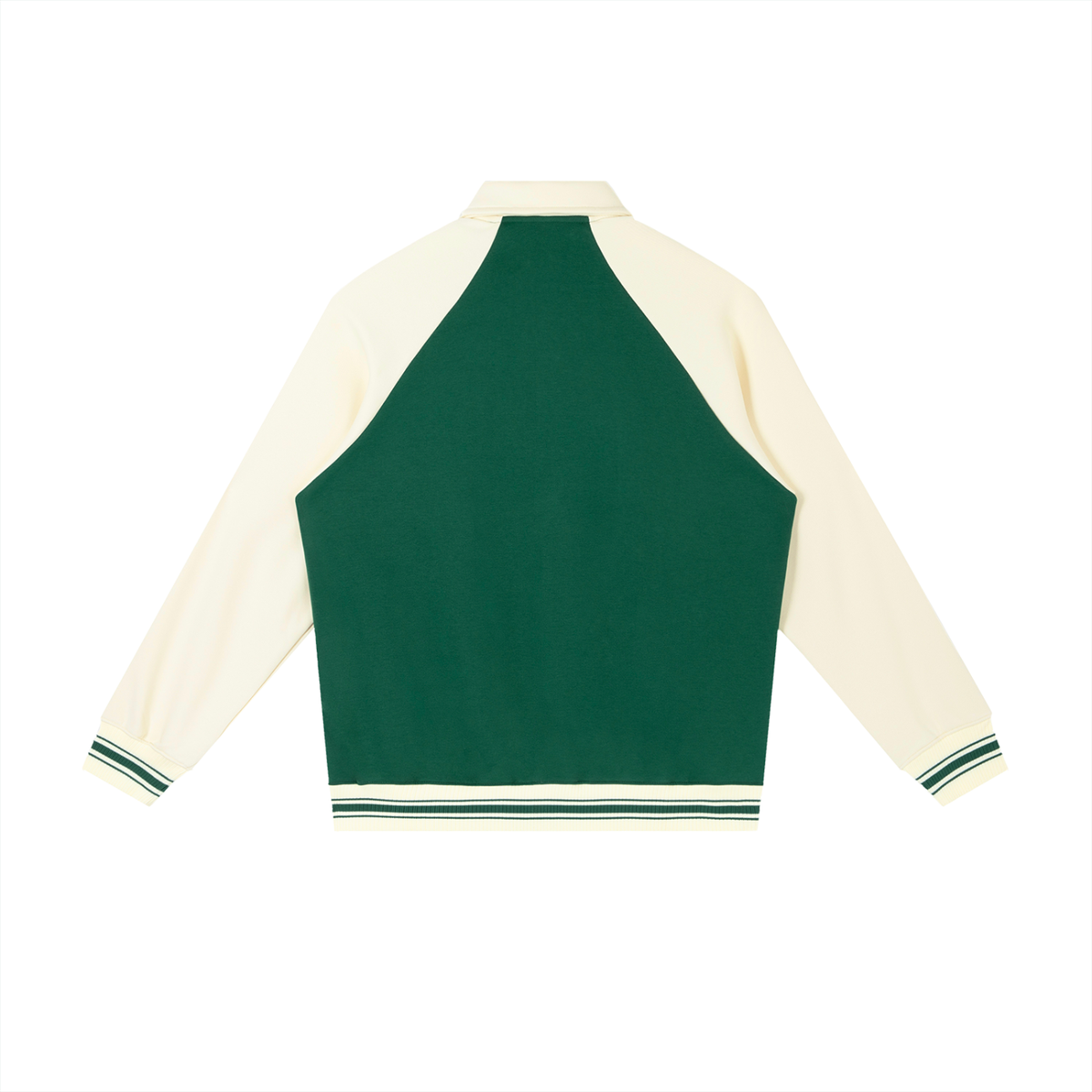 Men's Contrast Raglan Sleeve Baseball Jacket