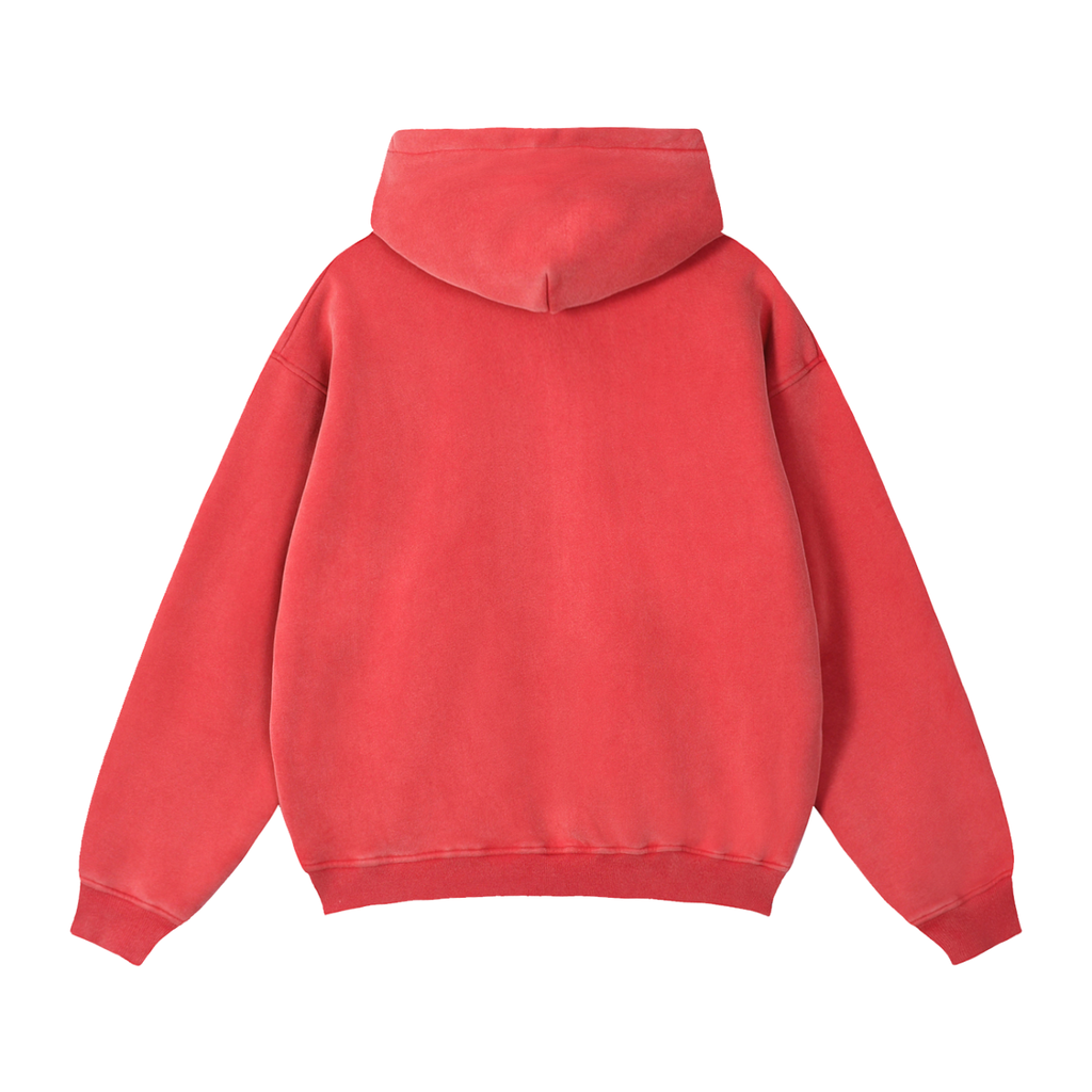 Men's Zip-Through Boxy Fleece Hoodie