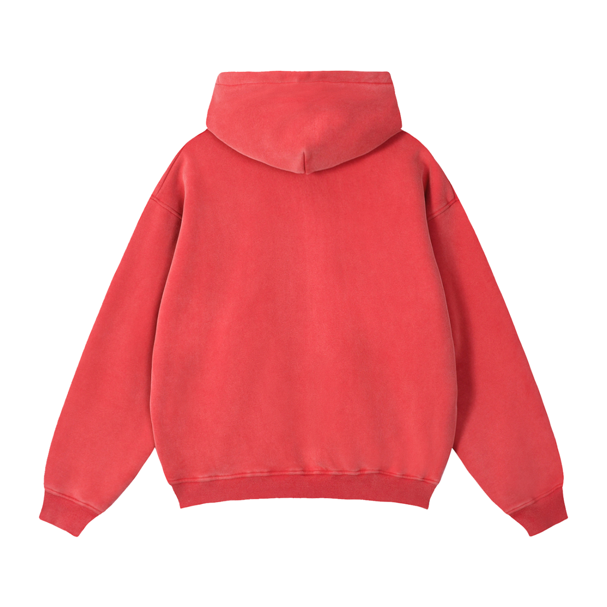 Men's Zip-Through Boxy Fleece Hoodie