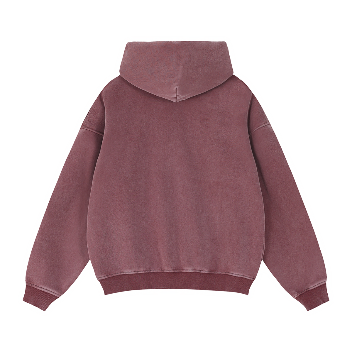 Men's Zip-Through Boxy Fleece Hoodie