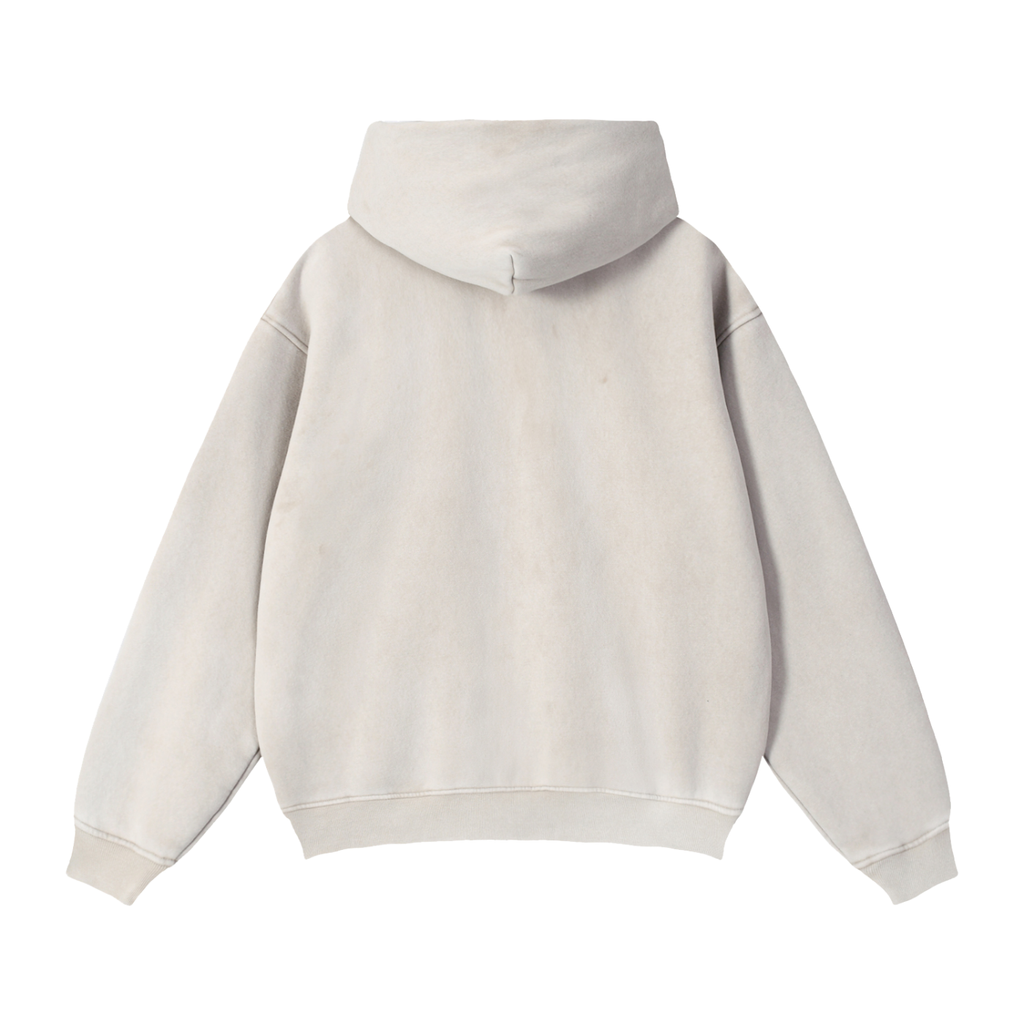 Men's Zip-Through Boxy Fleece Hoodie
