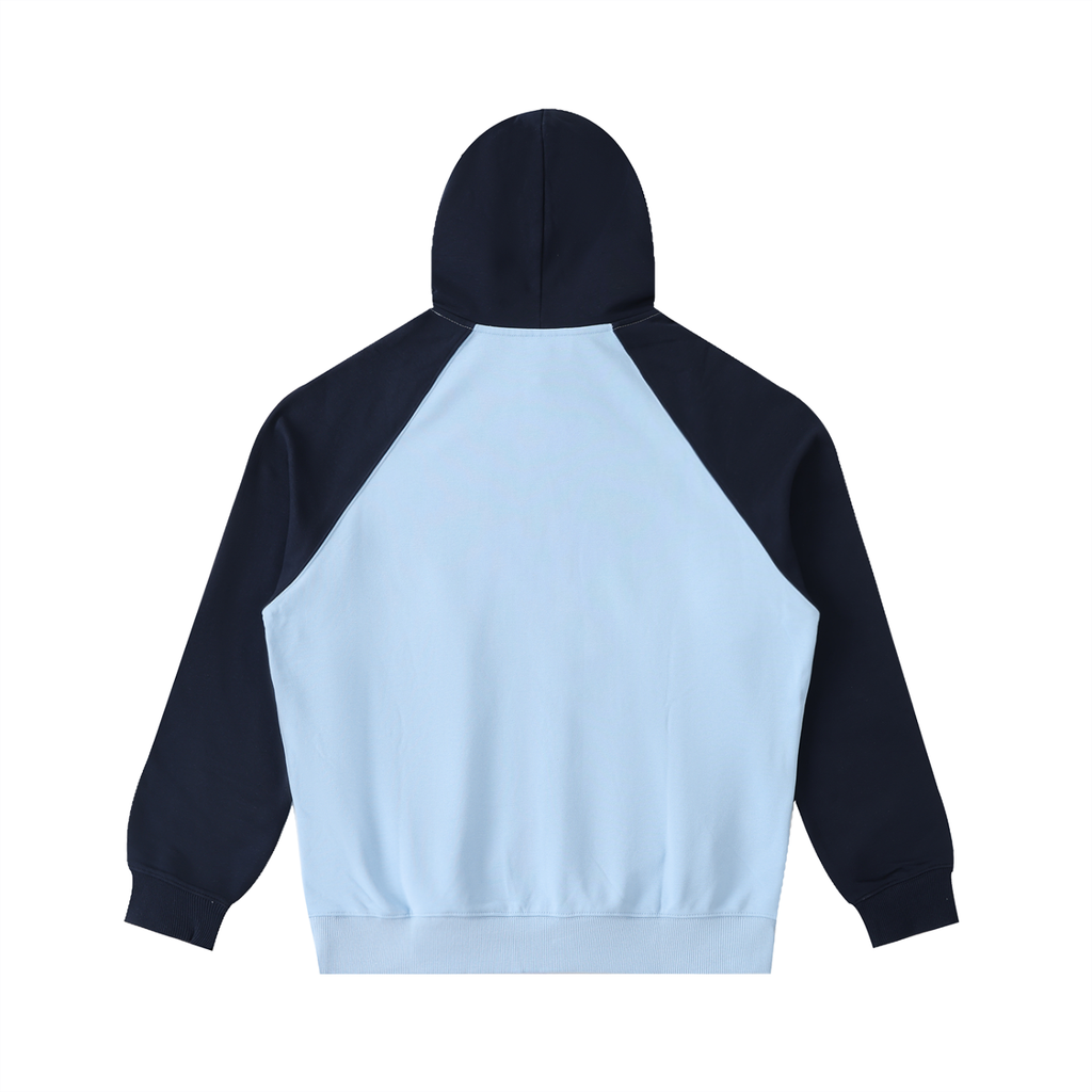Men's Color-Block Raglan Sleeve Hoodie