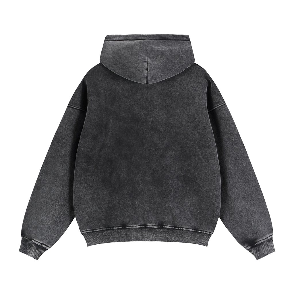 Men's Zip-Through Boxy Fleece Hoodie