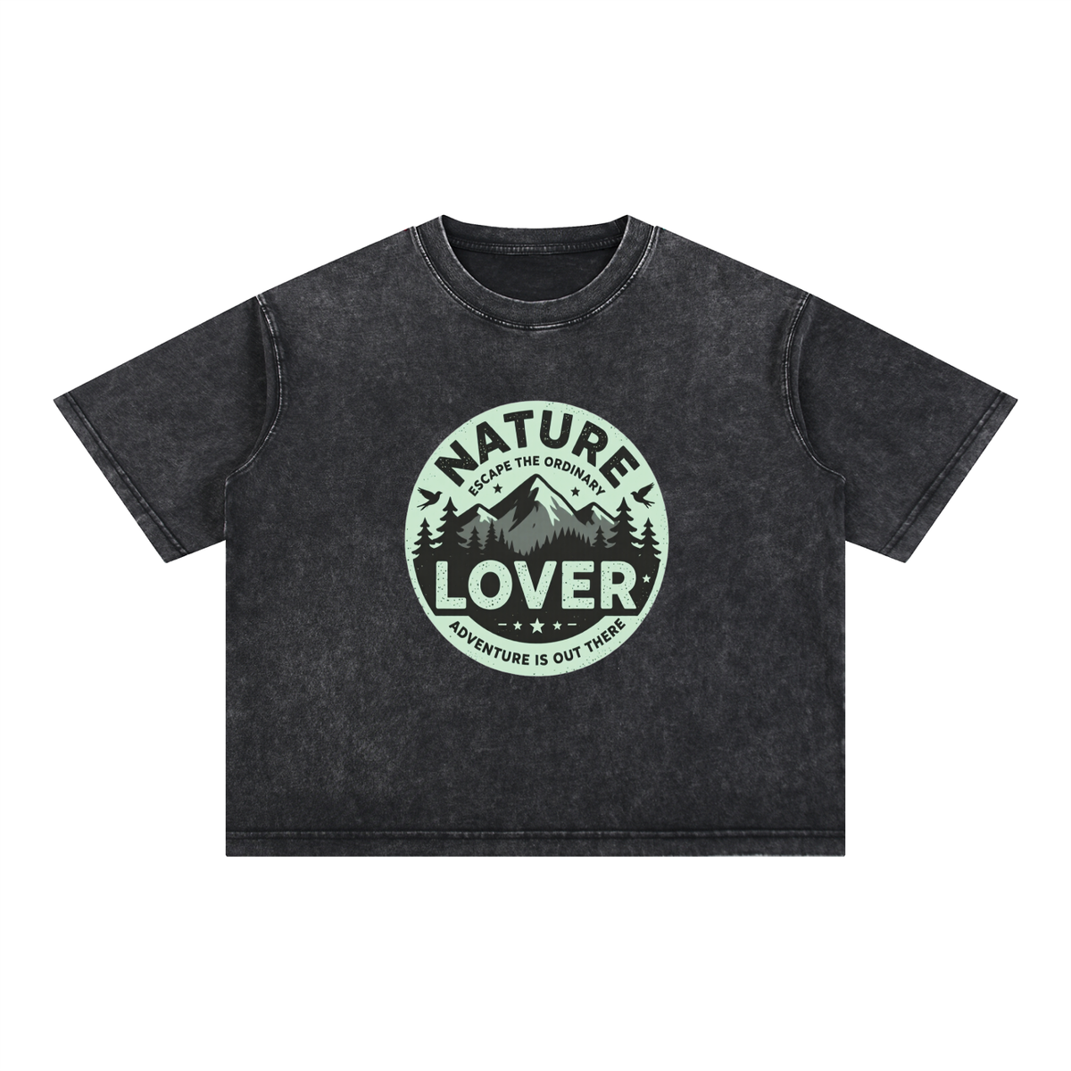 Mineral Wash Boxy Cotton T-Shirt