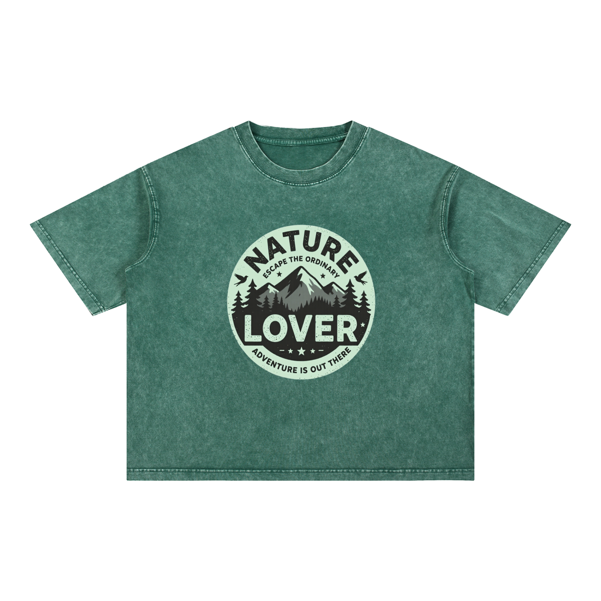 Mineral Wash Boxy Cotton T-Shirt
